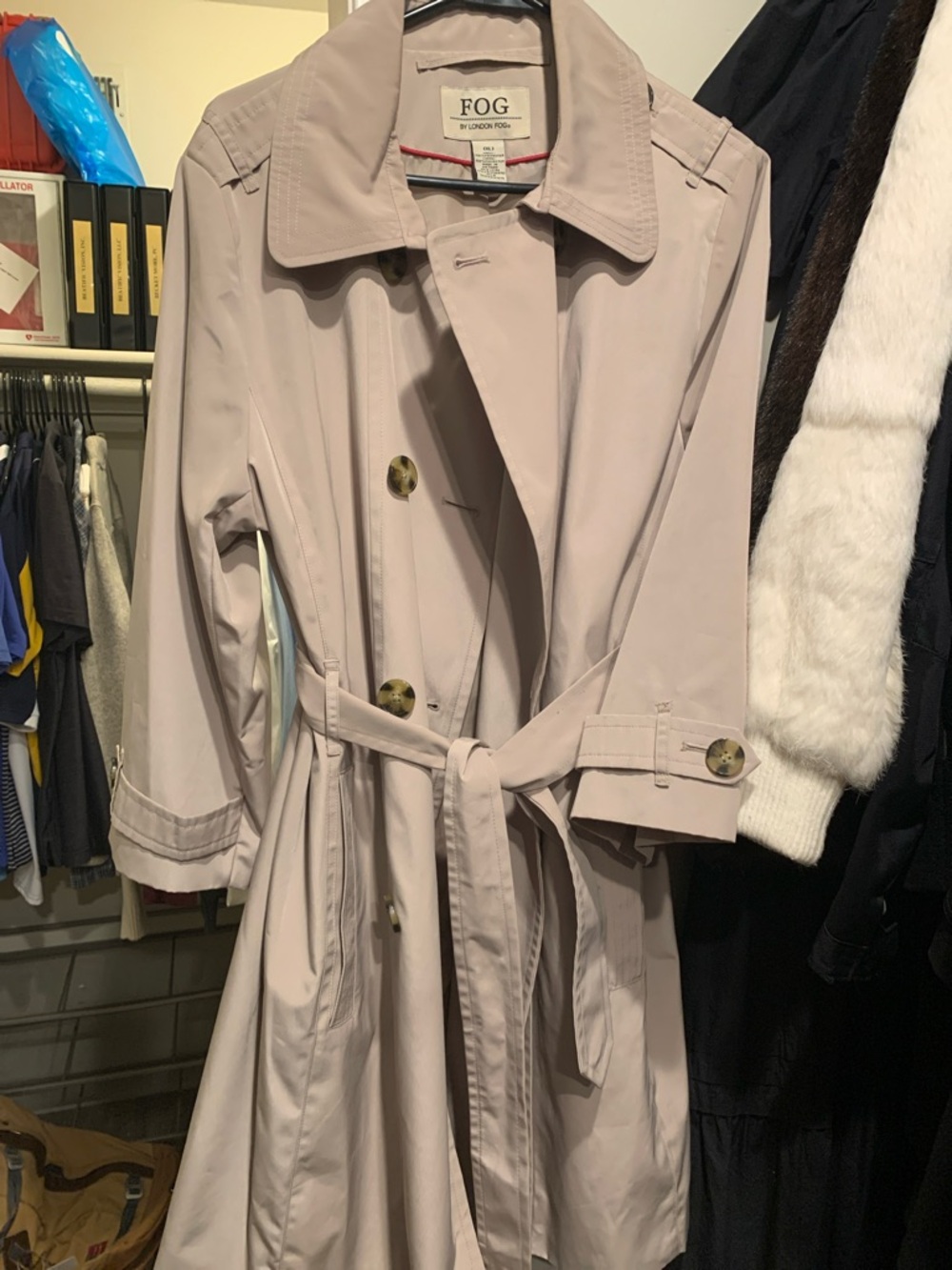 London Fog Khaki Trench Coat